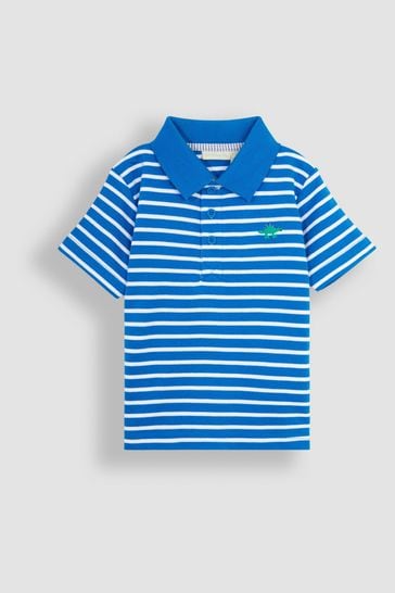 JoJo Maman Bébé Cobalt Dinosaur Polo Shirt