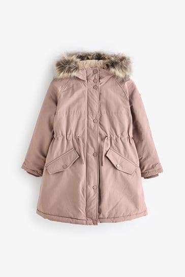 Fur trim parka 2025