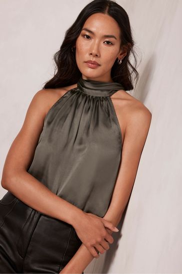 Mint velvet halter neck dress outlet