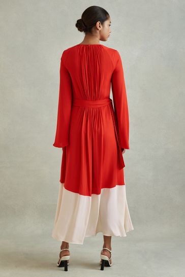 Buy Reiss Luella Colourblock Fit and Flare Midi Dress from the Laura Ashley online shop