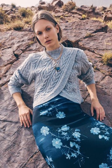 Knitted new arrivals wrap jumper