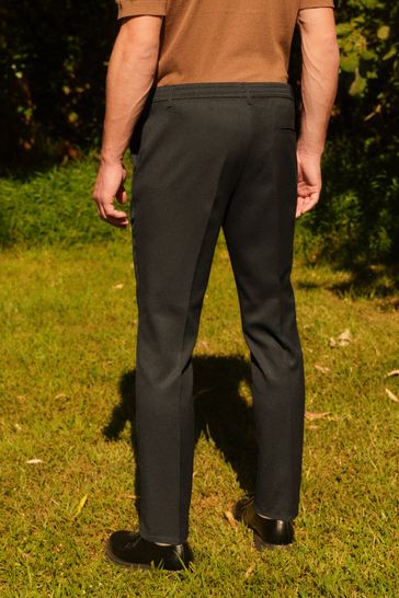 Buy Black Plain Front Smart Joggers from Next Turkey