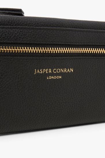Buy Jasper Conran London Large Darcey Leather Black Purse from