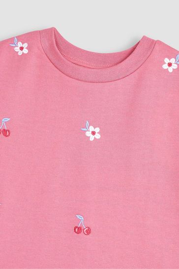 Buy JoJo Maman Bebe 2 Piece Cherry Embroidered T Shirt Shorts Set from Next Turkey