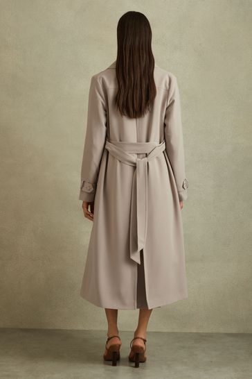 Reiss eilish double best sale breasted coat neutral