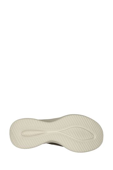 Skechers Khaki Green Ultra Flex 3.0 Brilliant Path Slip In Trainers
