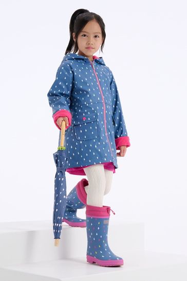 Buy Hatley Blue Tiny Drops Sherpa Lined Rain Boots Matching