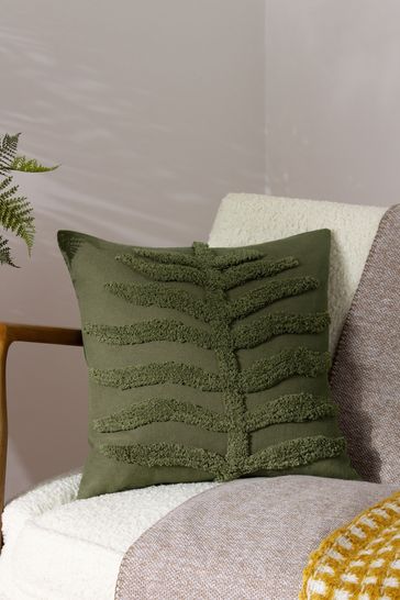 Furn Green Dakota Tufted Feather Filled Cushion