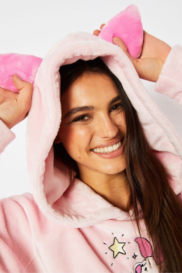 Skinnydip Pink Disney Piglet Blanket Hoodie
