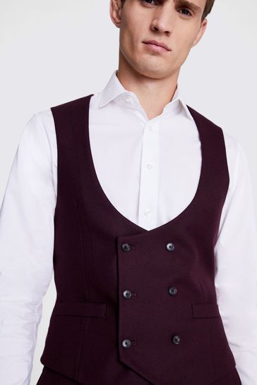 Burgundy waistcoat next shop