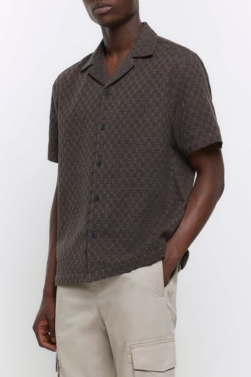 River island short sleeve shirts online