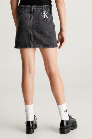 Calvin klein jeans denim skirt discount