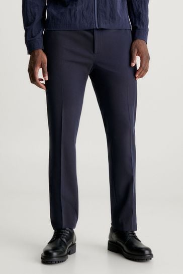 Pantalones de chándal de sarga suave en color negro de Calvin Klein