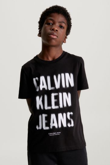 Calvin Klein Jeans Pixel Logo Black T-Shirt