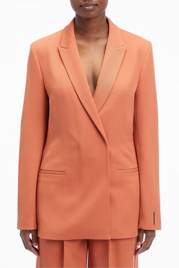 Calvin Klein Wool Blend Broen Blazer