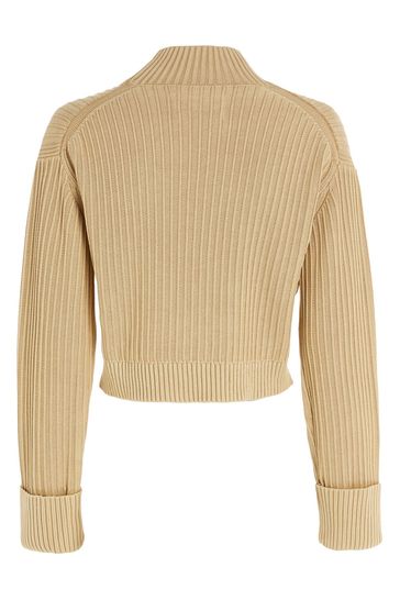 Buy Calvin Klein Washed USA Jeans Sweater Natural Monologo Next from