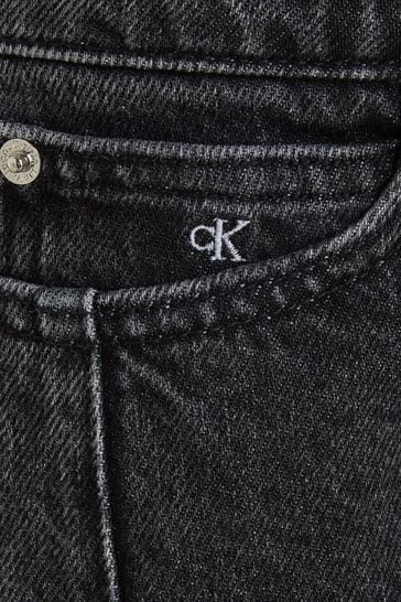 Calvin Klein Jeans High Rise Wide Leg Black Jeans
