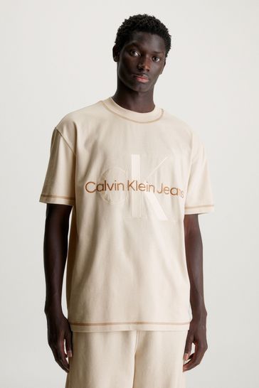 Calvin Klein Jeans Cream T-Shirt