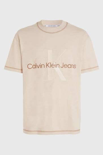 Calvin Klein Jeans Cream T Shirt