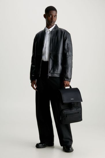 Buy Calvin Klein Elevated Flap Black Backpack from Next United