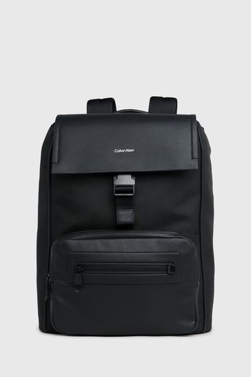 Calvin klein black shop and white backpack