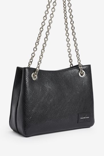 Calvin Klein Black Sculpted Shoulder Bag