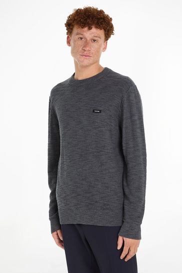 Calvin Klein Winter Slub Grey Sweater