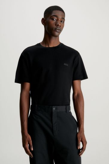 Calvin Klein Waffle Black T-Shirt