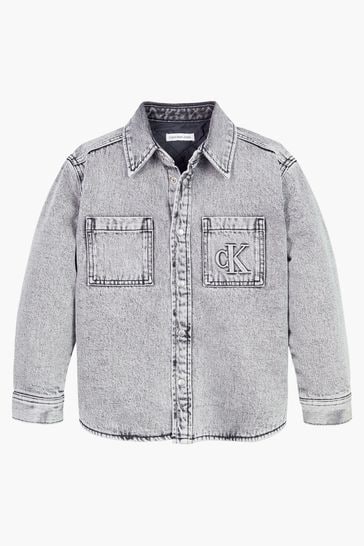 Calvin Klein Jeans Grey Padded Overshirt