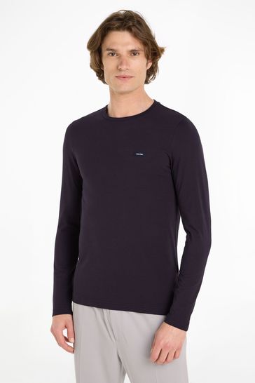 Calvin Klein Slim Blue Long Sleeve T-Shirt