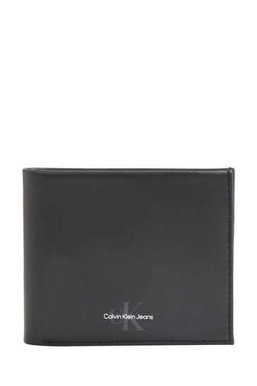 Calvin Klein Jeans Black Monogram Bifold Wallet