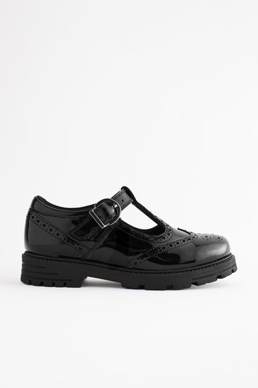 Buy Black Patent Leather T Bar School Shoes from Next Canada