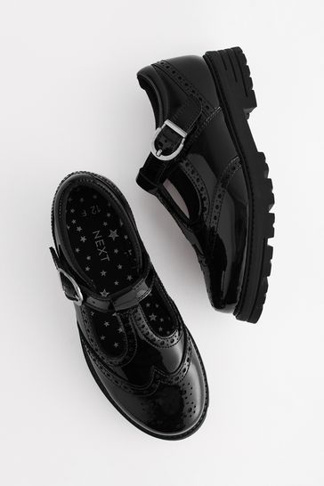 Buy Black Patent Leather T Bar School Shoes from Next Canada