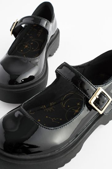Buy Black Patent Leather Chunky Mary Jane School Shoes from Next Netherlands