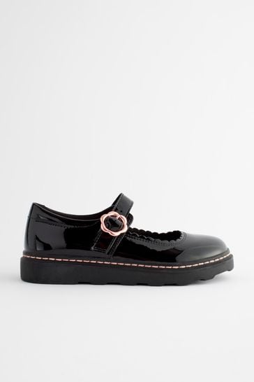 Rose gold patent shoes top
