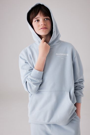 smALLSAINTS Light Blue Underground Oversized Pullover Hoodie