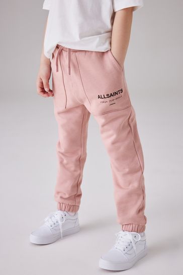 smALLSAINTS Mid Pink Girls Underground Cuffed Sweatpants