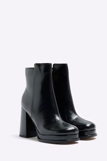 River island clearance heeled ankle boots