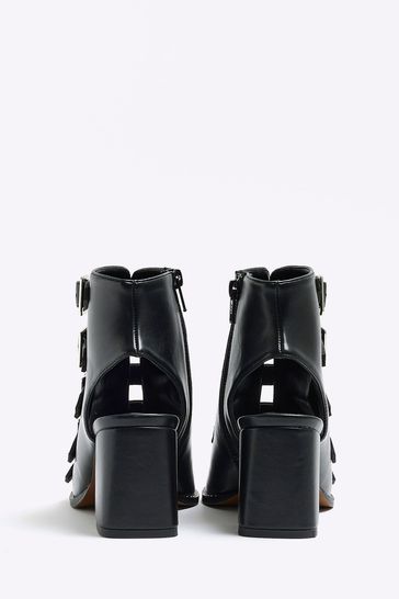 Buy River Island Buckle Open Toe Heeled Shoe Boots bei Next