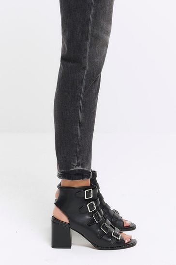 River island buckle boots on sale