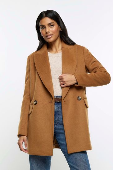 River island double breasted on sale blazer