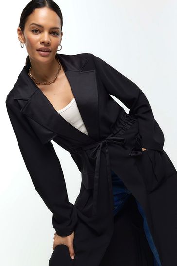 River island clearance duster coat sale