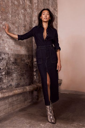 Mint velvet outlet denim dress