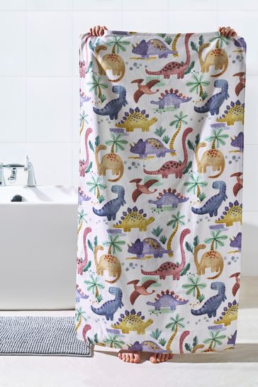 Buy Multi Dinosaur Childrens 100 Cotton Towel from Next Denmark