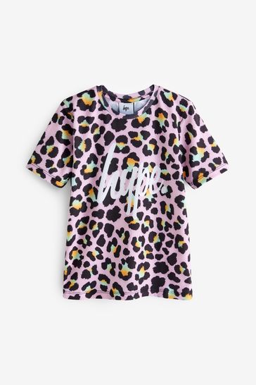 Camiseta con estampado de leopardo para niña Multi Disco de Hype