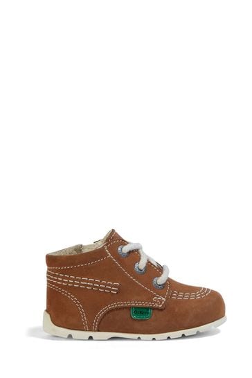 Kickers Brown Kick Hi Baby Shoes