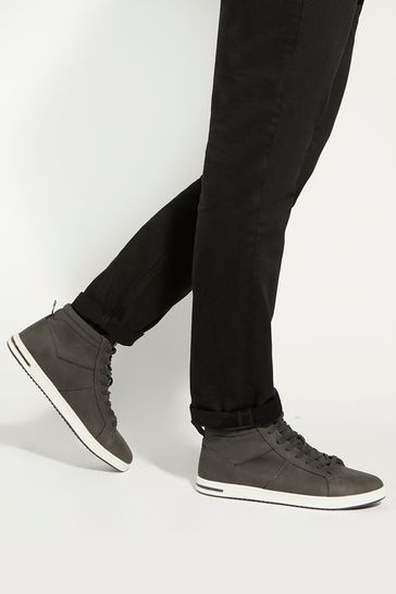 Dune London Sezzy Perf Detail Hi Top Trainers