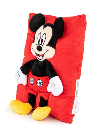 Jay Franco Multi Disney Mickey Mouse Plush Snuggle Pillow Super Soft 3D Bed Cushion