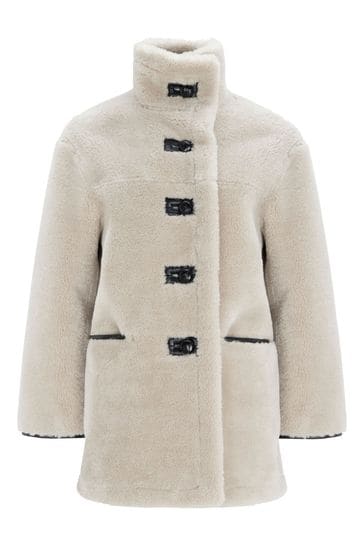 Mint velvet funnel neck coat top