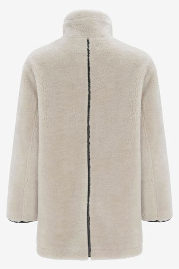 Mint velvet grey funnel neck coat discount